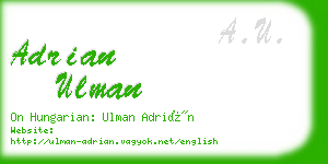 adrian ulman business card